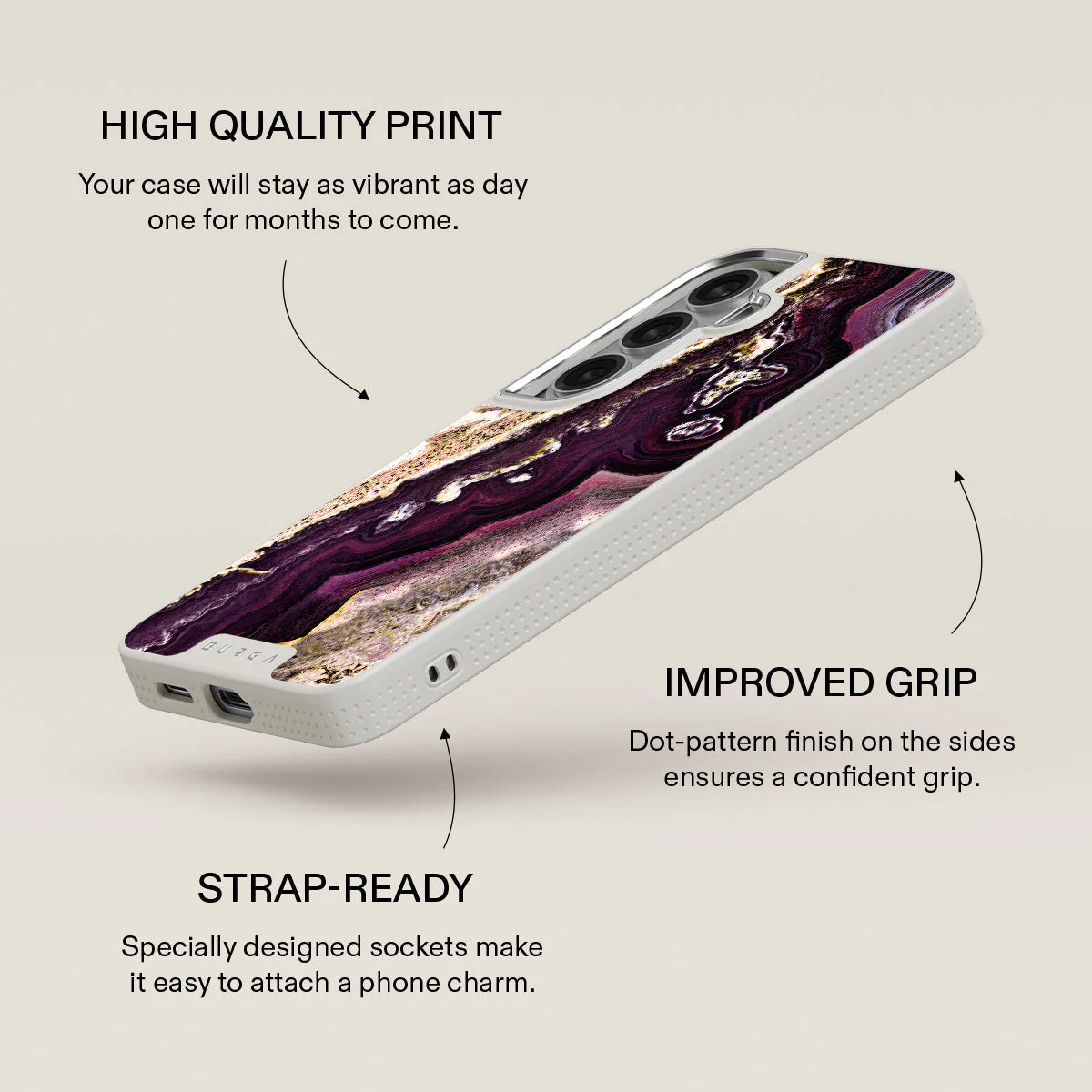 Purple Skies - Marble Samsung Galaxy S26 Case - Image 37