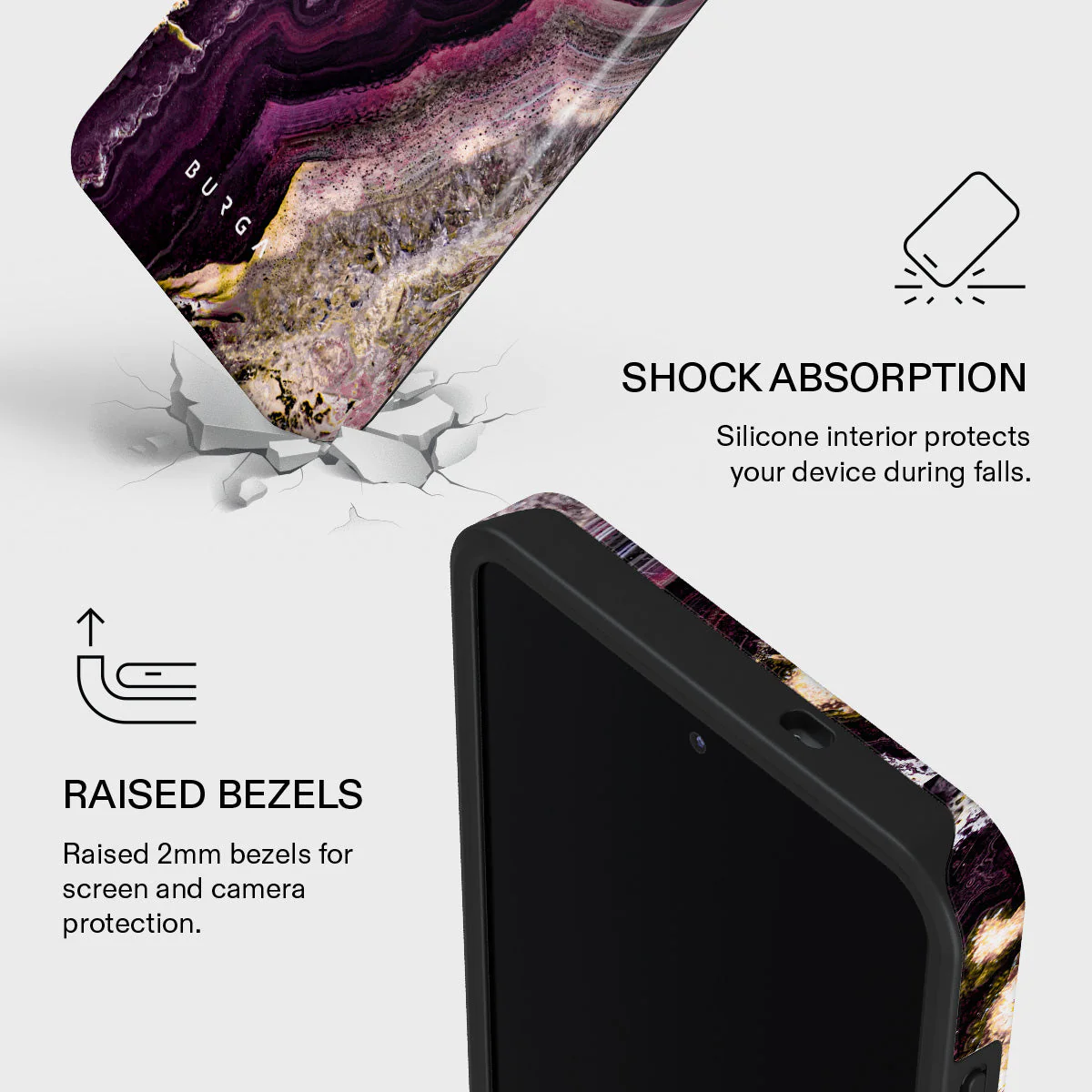 Purple Skies - Marble Samsung Galaxy S26 Case - Image 4