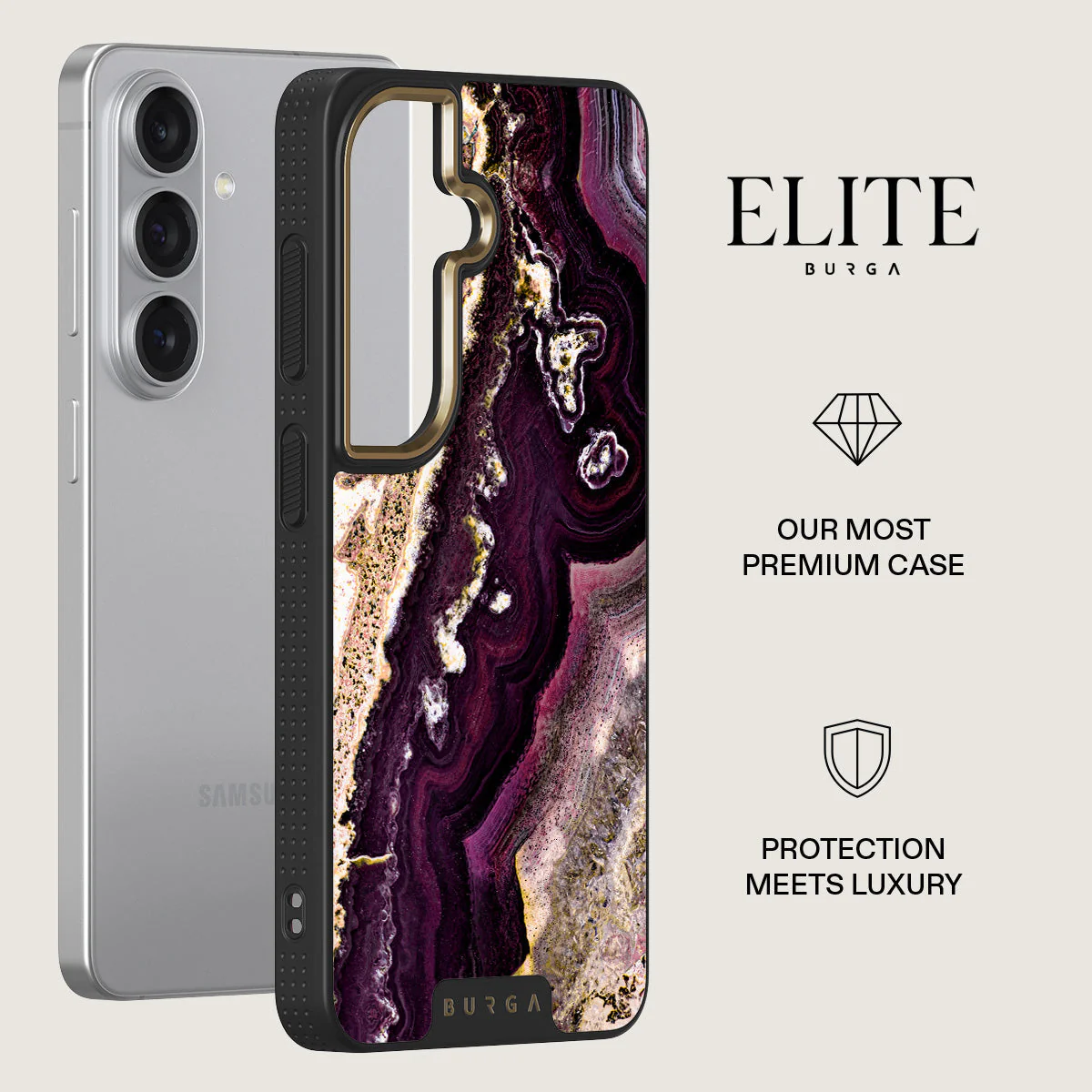 Purple Skies - Marble Samsung Galaxy S26 Case - Image 6