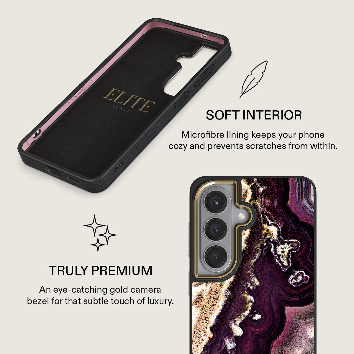 Purple Skies - Marble Samsung Galaxy S26 Plus Case - Image 10