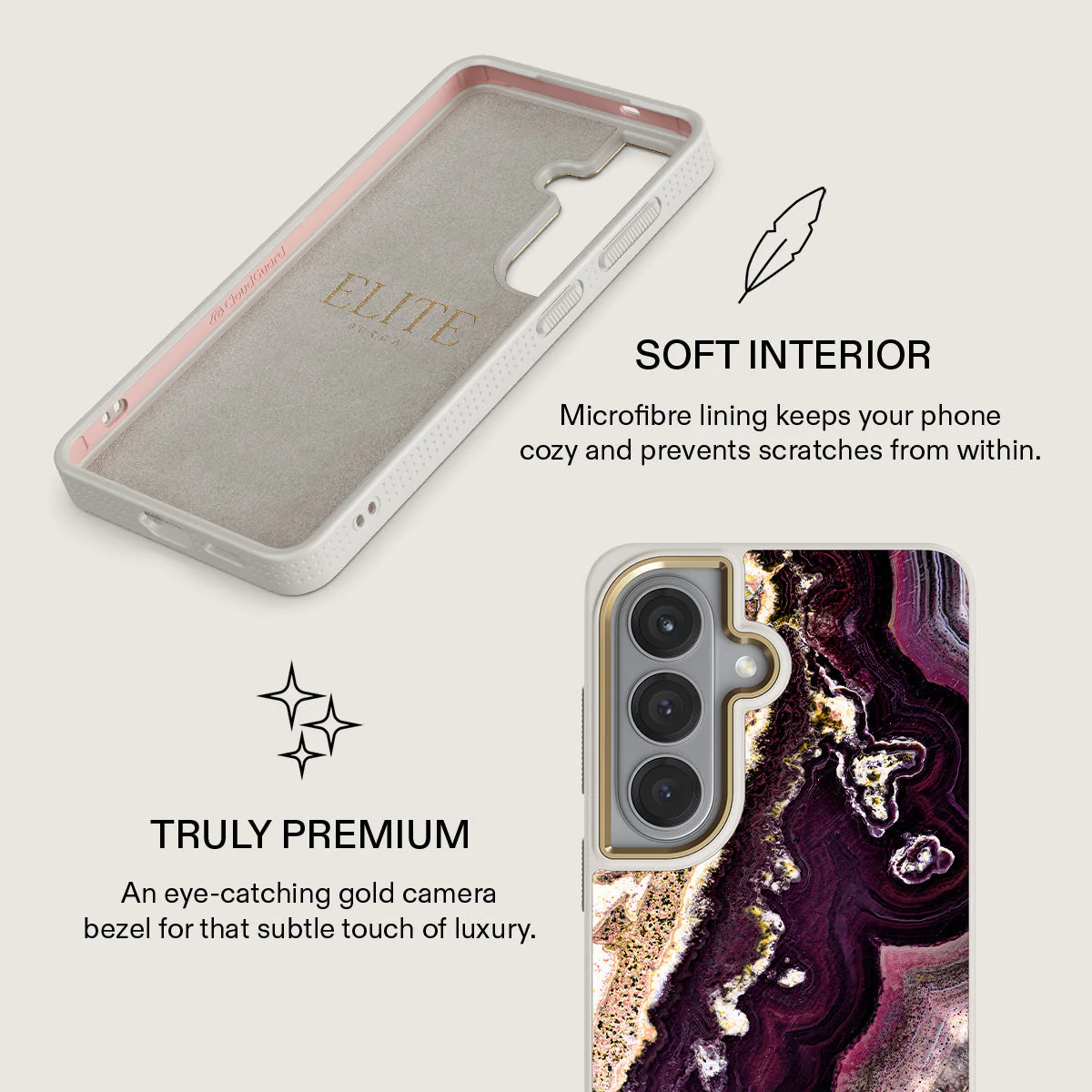 Purple Skies - Marble Samsung Galaxy S26 Plus Case - Image 31