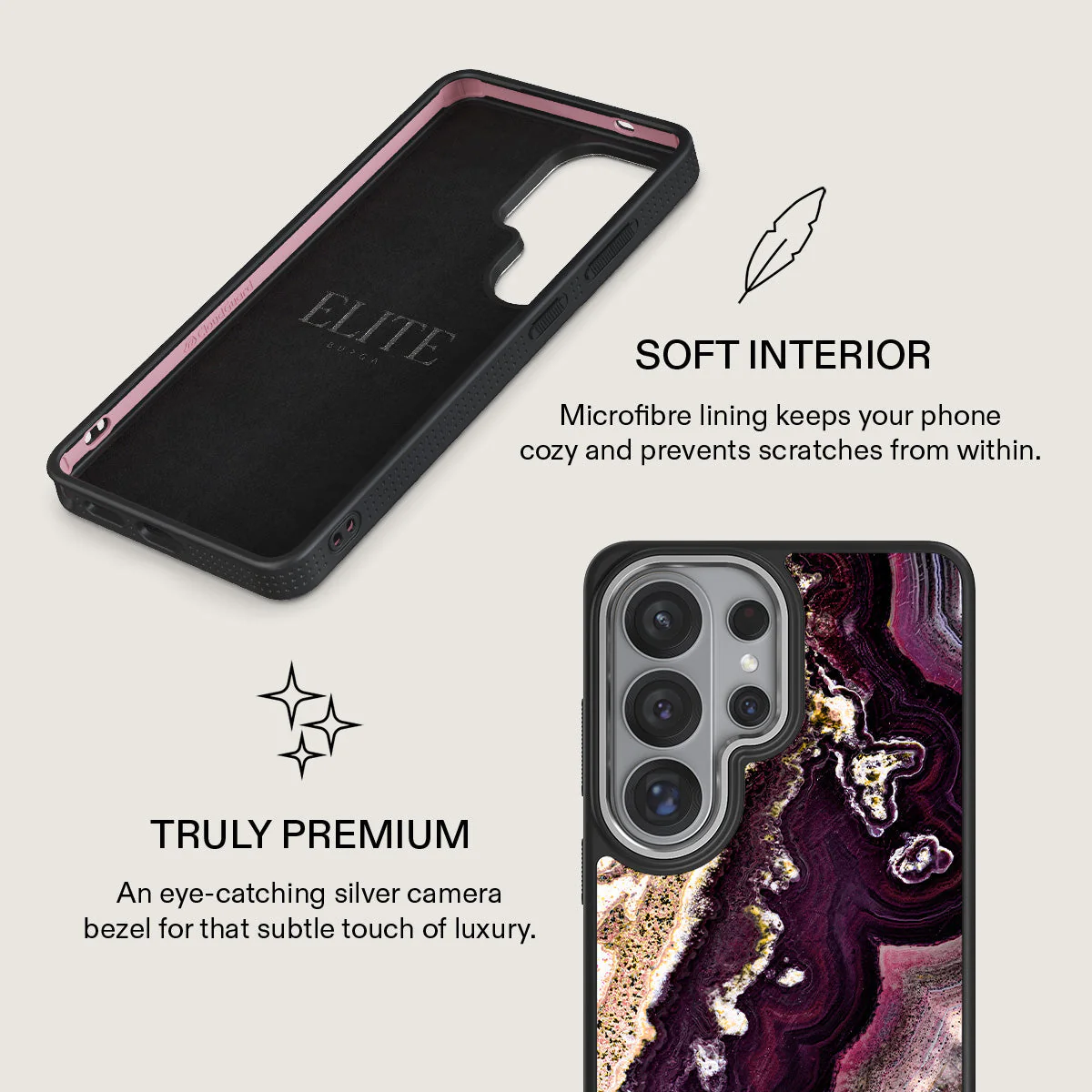Purple Skies - Marble Samsung Galaxy S26 Ultra Case - Image 24