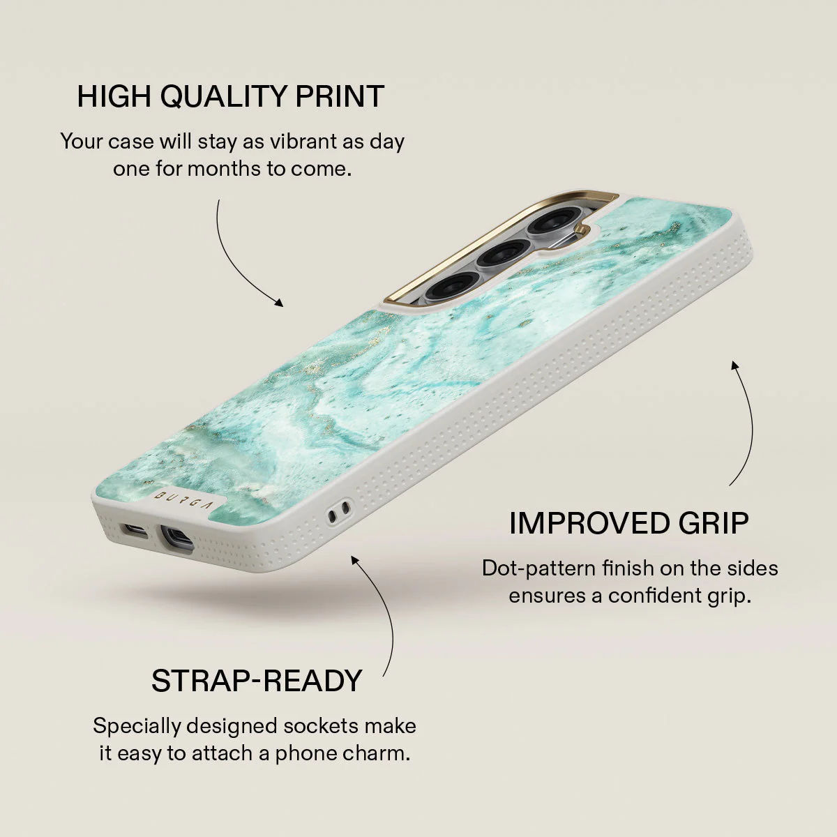 Uluwatu Waves - Teal Samsung Galaxy S26 Case - Image 30