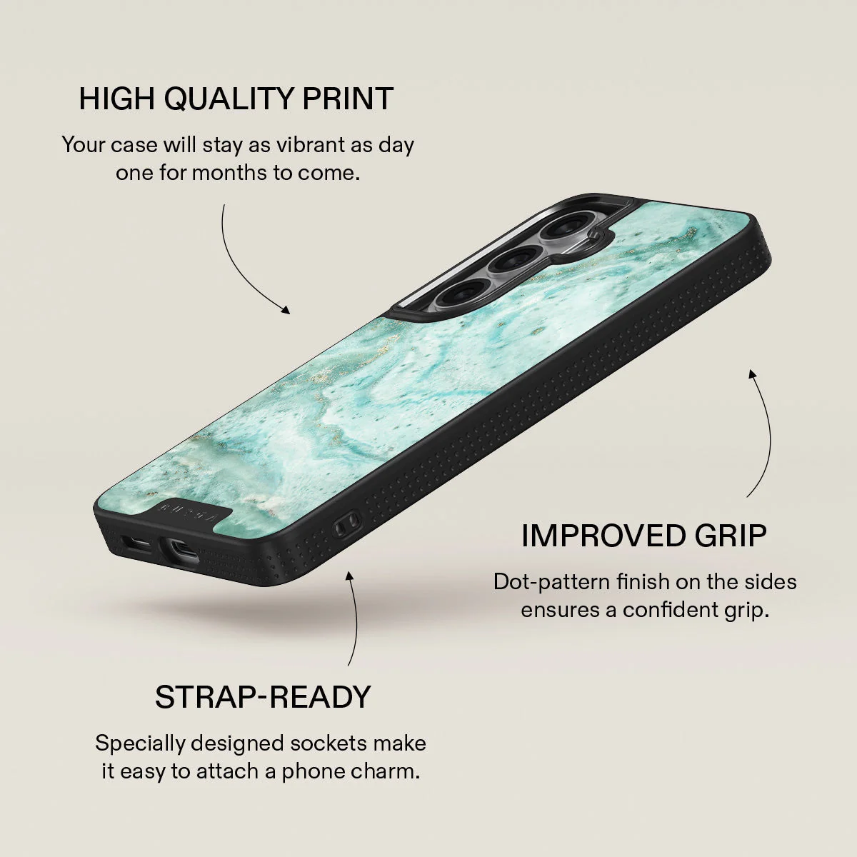 Uluwatu Waves - Teal Samsung Galaxy S26 Plus Case - Image 16