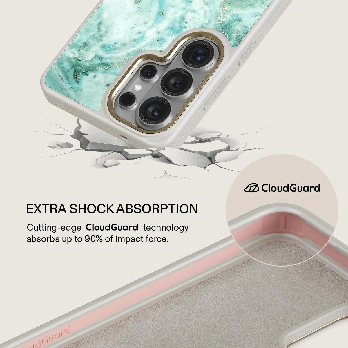 Uluwatu Waves - Teal Samsung Galaxy S26 Ultra Case - Image 28