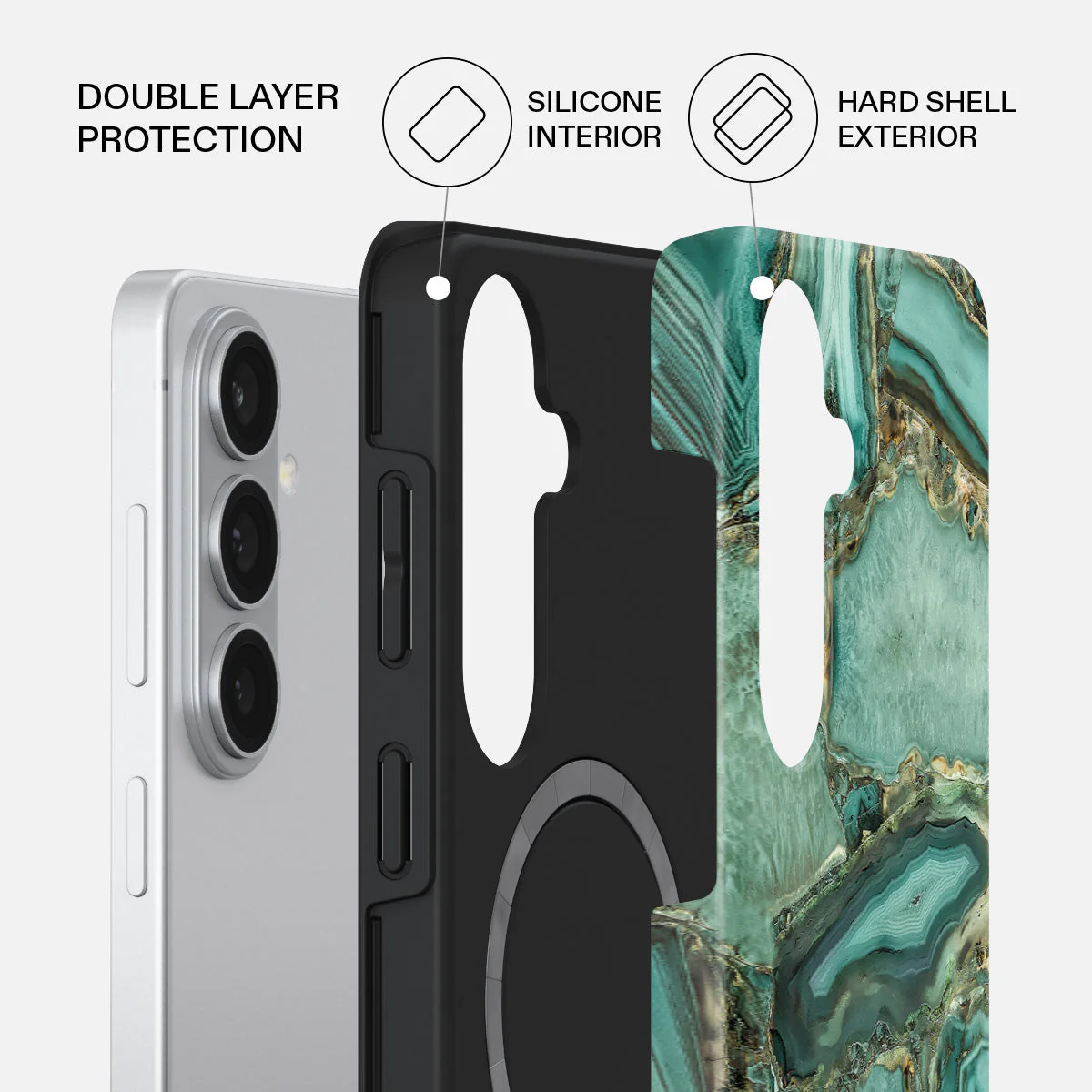 Ubud Jungle - Turquoise Samsung Galaxy S26 Plus Case - Image 2