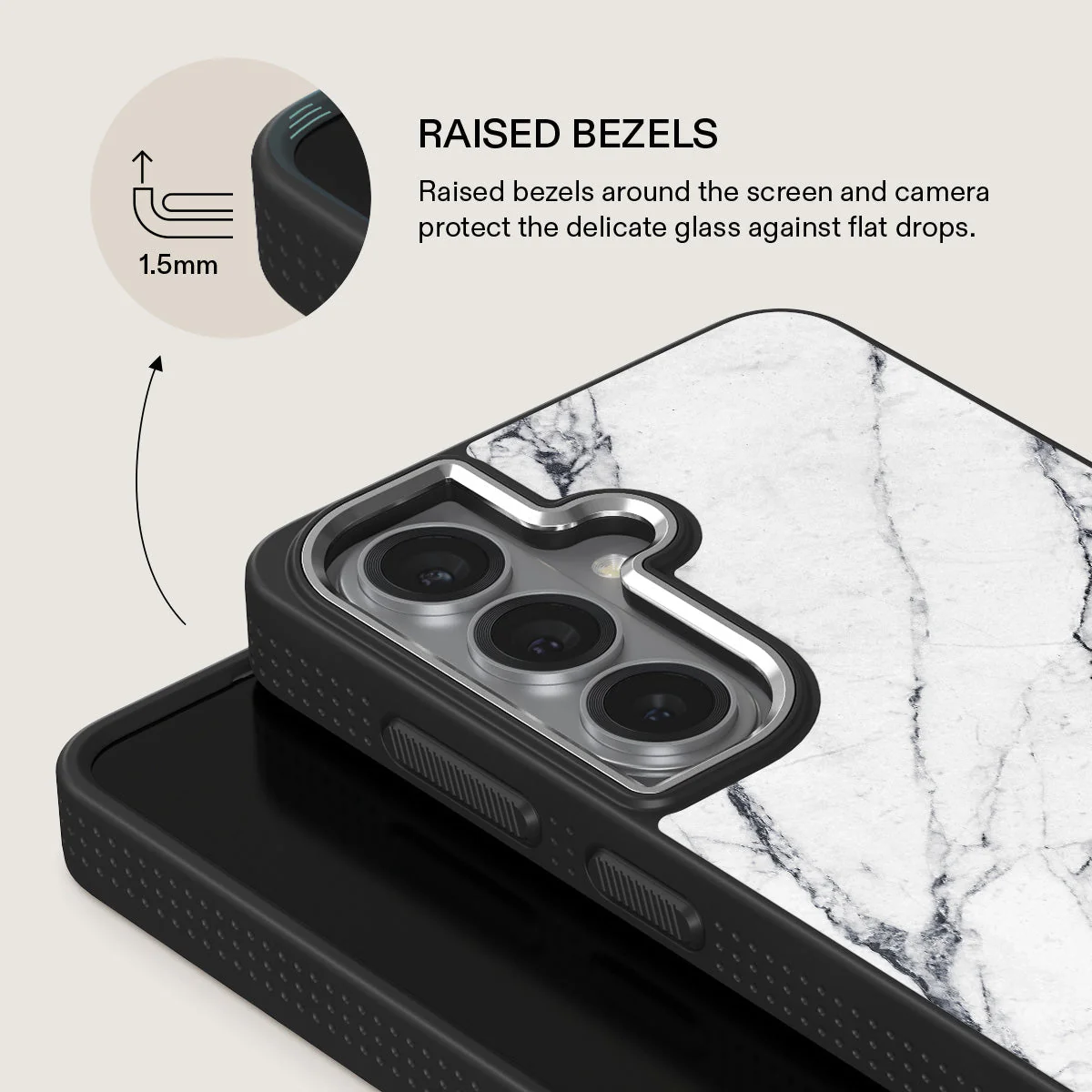 Satin White - Marble Samsung Galaxy S26 Plus Case - Image 22