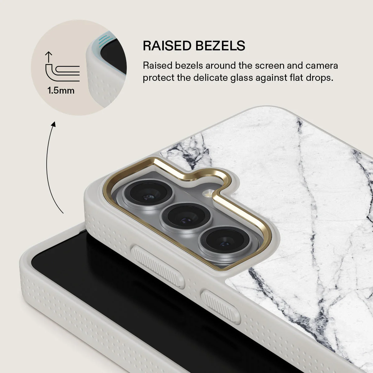 Satin White - Marble Samsung Galaxy S26 Plus Case - Image 29