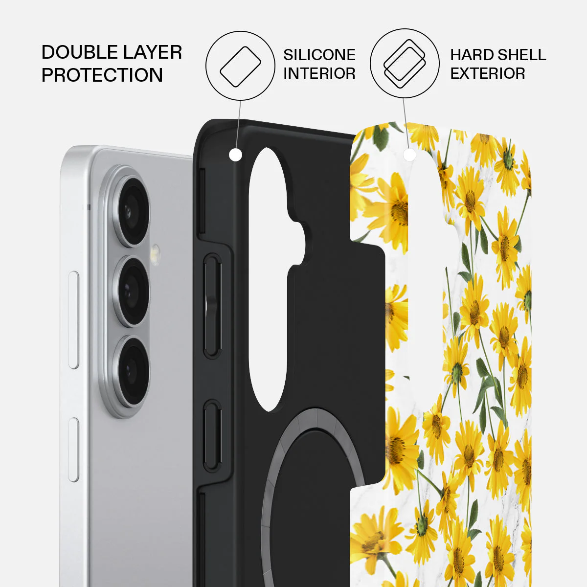 Summer Scent - Yellow Flower Samsung Galaxy S26 Case - Image 2