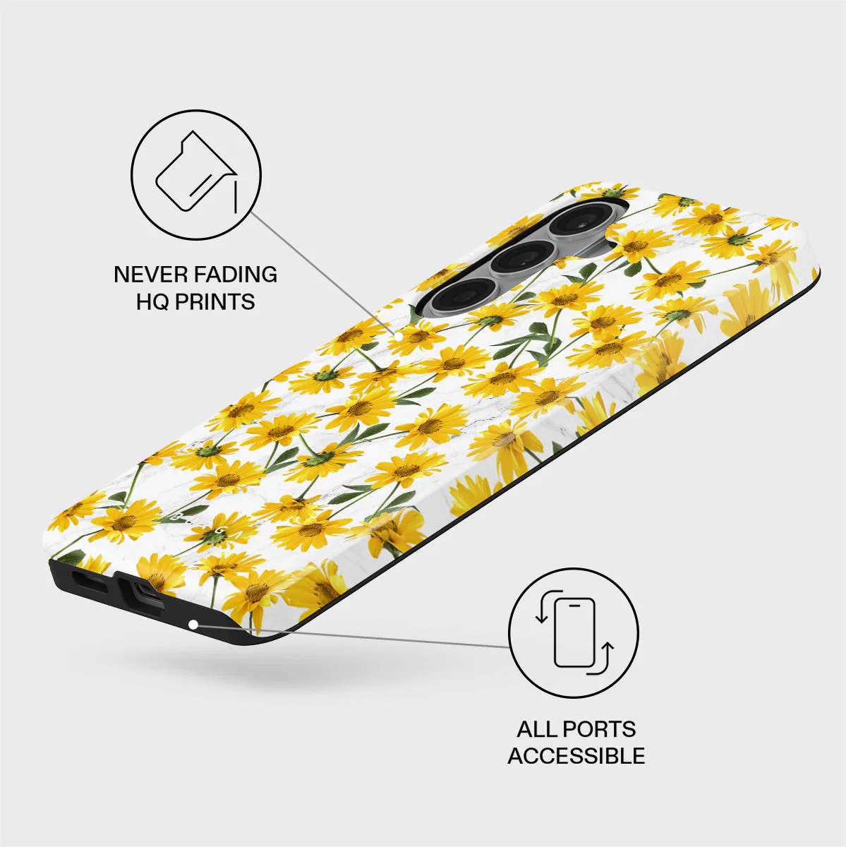 Summer Scent - Yellow Flower Samsung Galaxy S26 Plus Case - Image 3