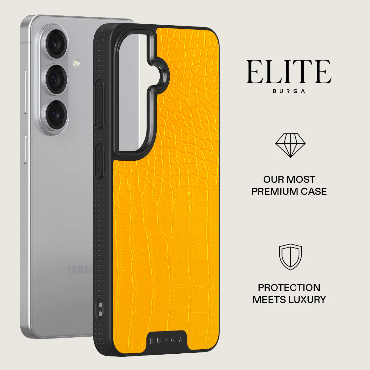 Canary Yellow - Snake Skin Samsung Galaxy S26 Plus Case - Image 13