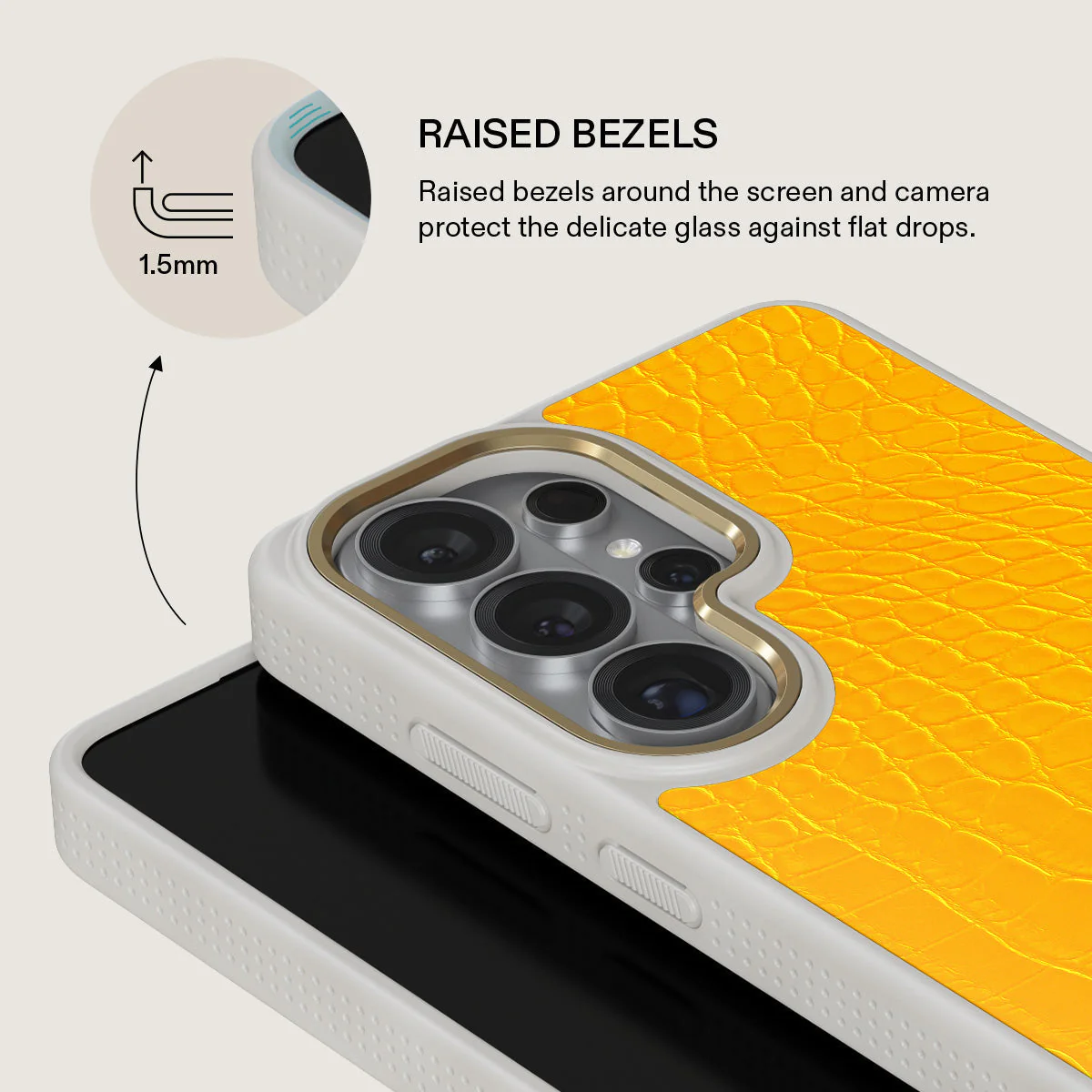 Canary Yellow - Snake Skin Samsung Galaxy S26 Ultra Case - Image 29