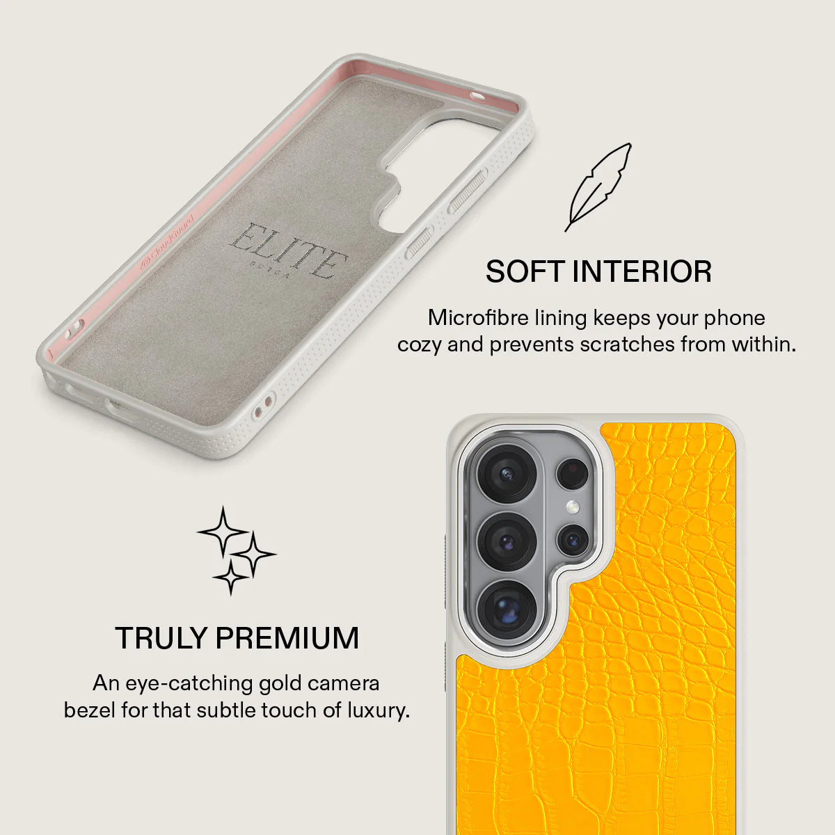 Canary Yellow - Snake Skin Samsung Galaxy S26 Ultra Case - Image 38
