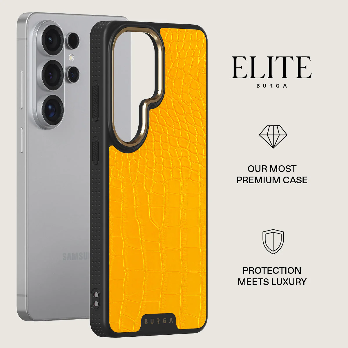 Canary Yellow - Snake Skin Samsung Galaxy S26 Ultra Case - Image 6