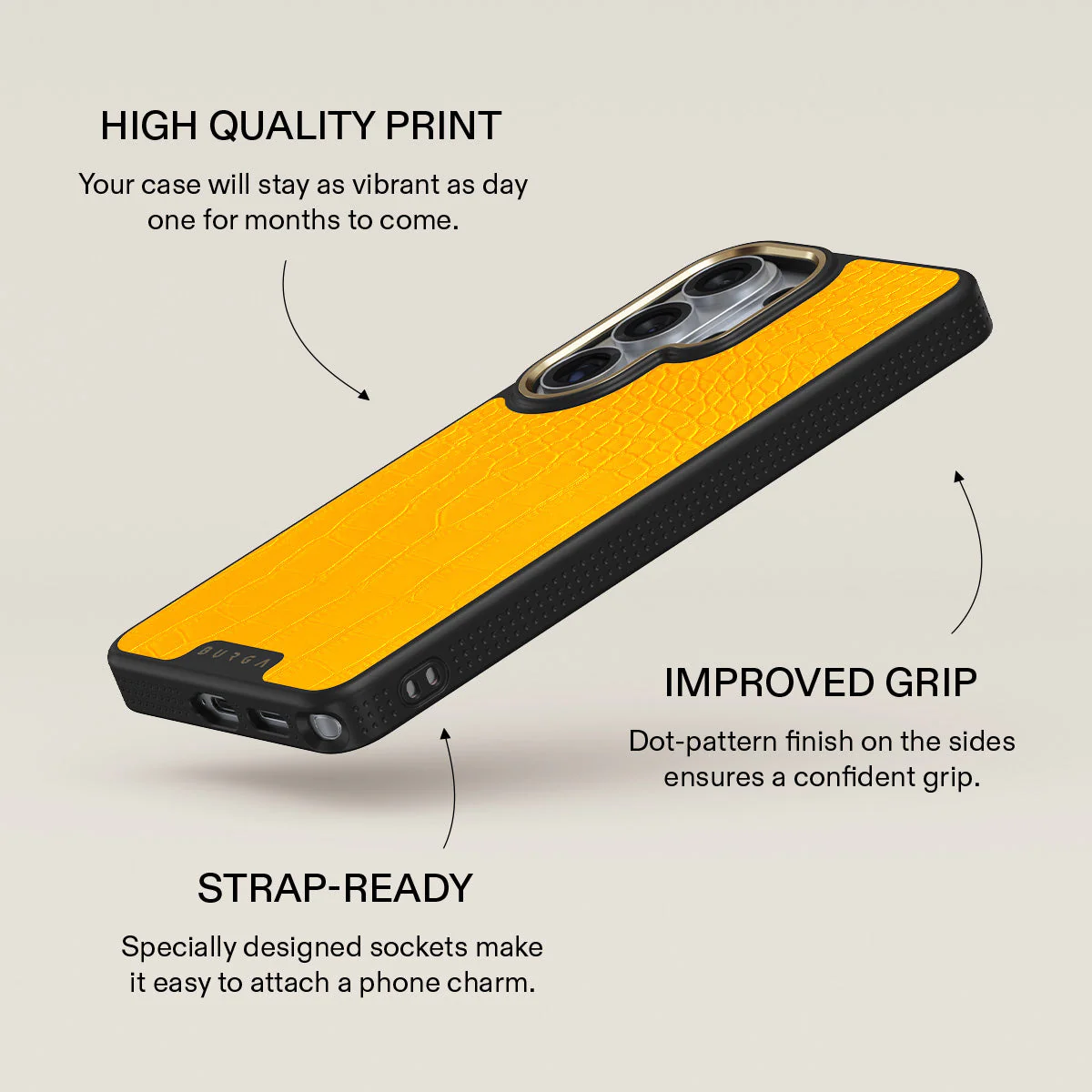 Canary Yellow - Snake Skin Samsung Galaxy S26 Ultra Case - Image 9